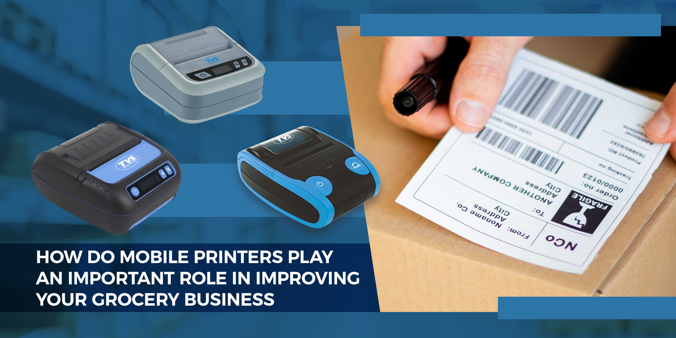 How do mobile printers play an essential role in improving your grocery business?